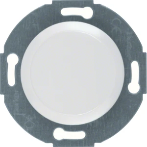 Hager berker 1930/GLAS blindplaat + centraalstuk glasserie / palazzo Blindkap Basiselement met centrale afdekplaat Zonder label wit 100920