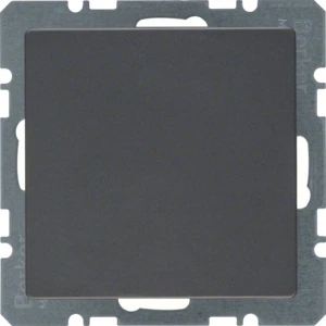 Hager berker Q.1/Q.3/Q.7 Blindsluiting + centraalstuk Blindkap Basiselement met centrale afdekplaat Zonder label antraciet 10096086