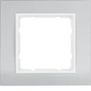 Hager B.3 Afdekraam 1-voudig Horizontaal en verticaal Aluminium RAL 9006 IP20 10113904