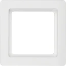 Hager Q.1 Afdekraam fluweel 1-voudig Horizontaal en verticaal Wit RAL 9010 IP20 10116089