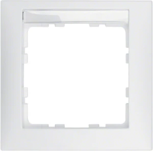 Hager S.1 Afdekraam 1-voudig Horizontaal Wit RAL 9010 IP20 10119919