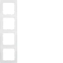 Hager S.1 Afdekraam 4-voudig Horizontaal en verticaal Wit RAL 9010 IP20 10149909