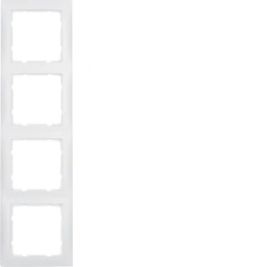 Hager S.1 Afdekraam 4-voudig Horizontaal en verticaal Wit RAL 9010 IP20 10149909