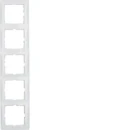 Hager S.1 Afdekraam 5-voudig Horizontaal en verticaal Wit RAL 9010 IP20 10158989