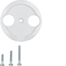 Hager berker 1930/GLAS Centraalplaat antennewandcontactdoos 2-gats glas Centraalplaat 2 connectoren Zonder label wit 103920