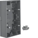 Hager berker K.1 Opbouwbehuizing 2-voudig 0 module antraciet Verticaal 10427006