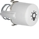 Hager berker 1930/GLAS drukcontactknop drukknopdrukker en lichtsignaal e1 aan / uit tiptoets wit RAL 9010 1226