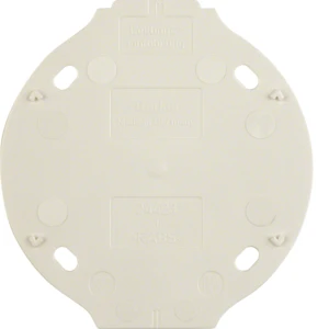 Hager berker 1930 bodemplaat schakelmateriaal 1-voudig Horizontaal en verticaal Mat wit RAL 9010 133119