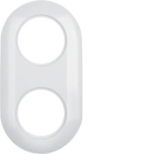 Hager 1930 Afdekraam 2-voudig Horizontaal en verticaal Wit RAL 9010 IP20 138129