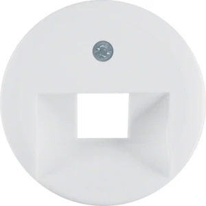 Hager berker 1930/GLAS centraalstuk glasserie / palazzo UAE/IAE Centraalplaat 1 connector Zonder label wit 1407