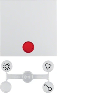 Hager berker S.1/B.3/B.7 bedieningselement aan / uit enkele wip wit RAL 9010 16211909