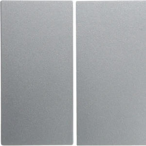 Hager berker S.1/B.3/B.7 bedieningselement aan / uit tweedelige wip aluminium RAL 9006 16231404