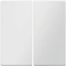 Hager berker Q.1/Q.3/Q.7 bedieningselement fluweel aan / uit tweedelige wip wit RAL 9010 16236089