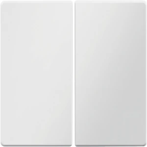 Hager berker Q.1/Q.3/Q.7 bedieningselement fluweel aan / uit tweedelige wip wit RAL 9010 16236089