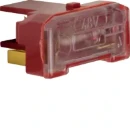 Hager berker IP44 Gloeilamp verlichtingselement + n-klem basiselement 25mA 48V Rood 167603