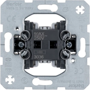 Hager berker wipschakelaar basiselementen Wisselschakelaar opbouw 10AX IP20 3036