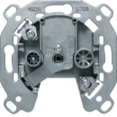 Hager berker antenne contactdoos inbouw 2v TV multimedia einddoos 4dB IP20 450210