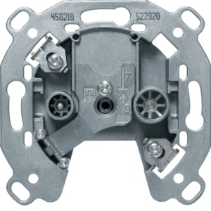 Hager berker antenne contactdoos inbouw 2v TV multimedia einddoos 4dB IP20 450210