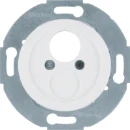 Hager berker 1930/GLAS inbouwconnectorelement + centraalstuk glasserie / palazzo Luidsprekeraansluiting Basiselement met centrale afdekplaat Zonder label wit 450820