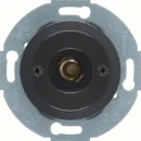 Hager berker 1930/GLAS Drukknopdrukker + lichtsignaal Basiselement met centrale afdekplaat 250V inbouw zwart IP20 510401