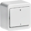 Hager berker OPBOUWSERIE wipschakelaar Uitschakelaar 2x1-polig opbouw 10AX wit RAL 9010 IP20 61300249