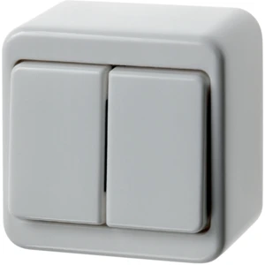 Hager berker OPBOUWSERIE wipschakelaar Serieschakelaar opbouw 10AX wit RAL 9010 IP20 61300549