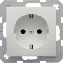 Hager S.1/B.3/B.7 wandcontactdoos inbouw 16A 250V RA Mat wit RAL 9010 IP20 6147431909