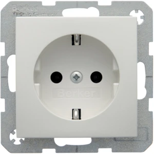 Hager S.1/B.3/B.7 wandcontactdoos inbouw 16A 250V RA Mat wit RAL 9010 IP20 6147431909