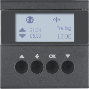 Berker Berker.Net KNX-RF jaloezie schakelklok S/B zwart