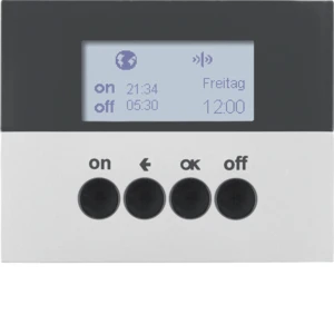 Berker Berker.Net KNX-RF tijdschakelklok K.5 aluminium