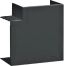 Hager Tehalit BR65 vlakke hoek wandgoot 100x68mm Halogeenvrij Kunststof zwart RAL 9011 BR651005H9011