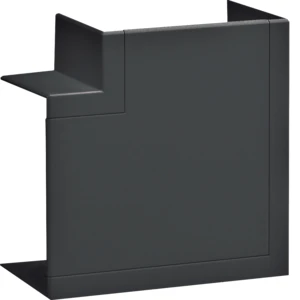 Hager Tehalit BR65 vlakke hoek wandgoot 100x68mm Halogeenvrij Kunststof zwart RAL 9011 BR651005H9011