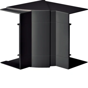 Hager Tehalit BR65 binnenhoek variabel wandgoot 68x130mm zwart RAL 9011 BR651304H9011