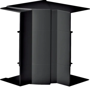 Hager Tehalit BR65 binnenhoek variabel wandgoot 68x170mm zwart RAL 9011 BR651704H9011