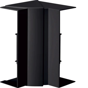 Hager Tehalit BR65 vlakke hoek wandgoot 210x68mm Halogeenvrij Kunststof zwart RAL 9011 BR652105H9011