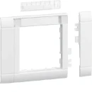 Hager Tehalit Ecoline Afdekraam universeel halogeenvrij Apparaten met centraalplaat enkelvoudig 80mm Kunststof wit RAL 9010 Halogeenvrij GR0802A9010