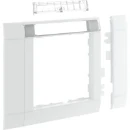 Hager Tehalit Ecoline afdekraam universeel wandgoot Apparaten met centraalplaat enkelvoudig 80mm Kunststof wit RAL 9016 Halogeenvrij GR0802A9016