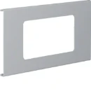 Hager Tehalit FB afdekplaat wandgoot Apparaten met centraalplaat 2-voudig 130mm PVC grijs RAL 7030 L91327030