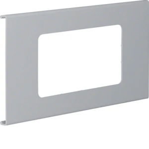 Hager Tehalit FB afdekplaat wandgoot Apparaten met centraalplaat 2-voudig 130mm PVC grijs RAL 7030 L91327030