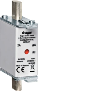 Hager NH Smeltpatroon (mes) NH000 Combikenmelder 80A