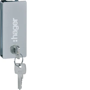 Hager SLOT MET 2 SLEUTELS TYPE 1242E VOOR VEGA MET TRANSPARANTE DEUR