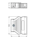 Wago Behuizing trekont.5-pol.zw.