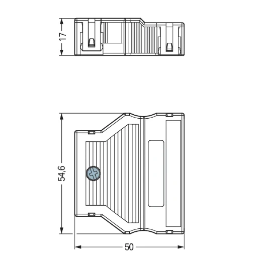 Wago Behuizing trekont.5-pol.zw.