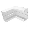 GGK binnenhoek wandgoot 62x130mm RAL 9010 12804G