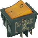 Bachmann Schakelaars 3652 aan/uit schakelaar zwart / geel Wip 2-polig Wip 16A Zwart/Geel 924.098