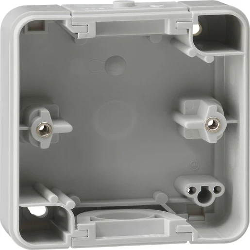 Gira SW Opbouwbak inbouwschakelmateriaal 1-voudig grijs Verticaal 006135