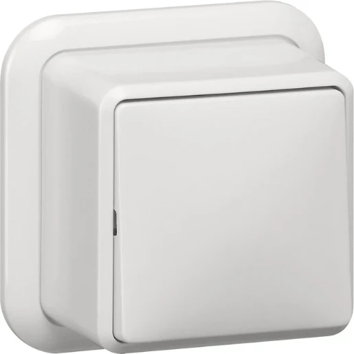 Gira Wipschakelaar uit Wisselschakelaar opbouw wit RAL 9010 IP20 010611