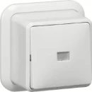 Gira wipdrukcontact wisseldrukcontact tl + k/p opbouw Wip Glanzend wit RAL 9010 015611