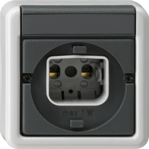 Gira SW Lichtsignaaleenheid Basiselement opbouw grijs IP44 016135