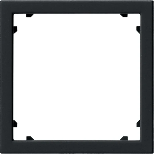 Gira System 55 Adapterraam vierkant zwart 0283005
